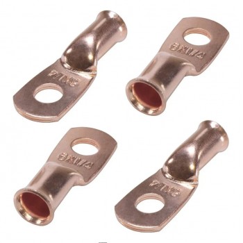 PureVolt Terminal à anneau - Vis 1/4 in (6.35 mm) - 6 AWG - Paquet de 4