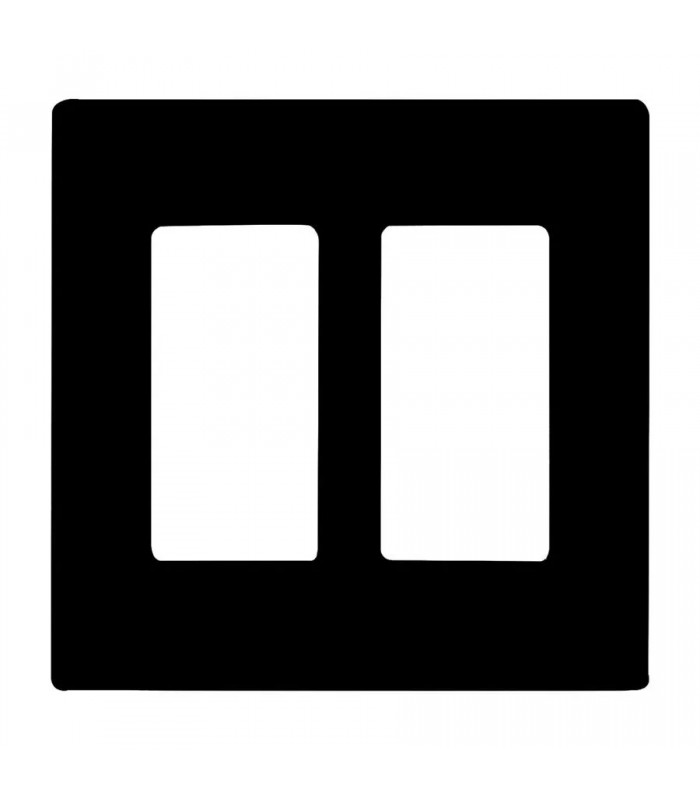 PureVolt Plaque murale décora double sans vis - Noir