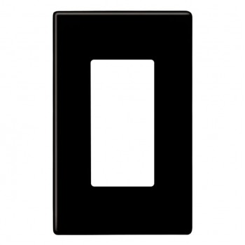 PureVolt Plaque murale décora simple sans vis - Noir