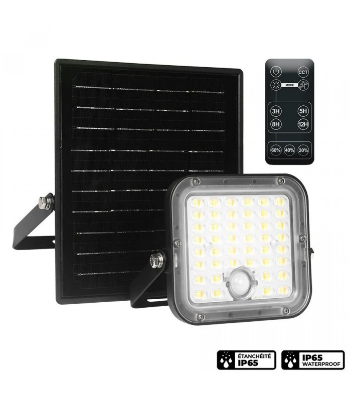 PureVolt Solar LED Wall Mount Floodlight with Motion Detection - 10W - 2CCT PureVolt Solar LED Wall Mount Floodlight with Motion Detection - 10W - 2CCT