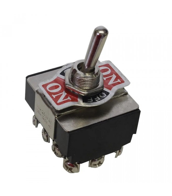 PureVolt Toggle Switch - 4.P.D.T. - ON/OFF/ON - 125 V/250 V - 15 A/10 A