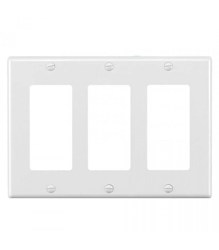 PureVolt Plaque murale décora triple - Blanc