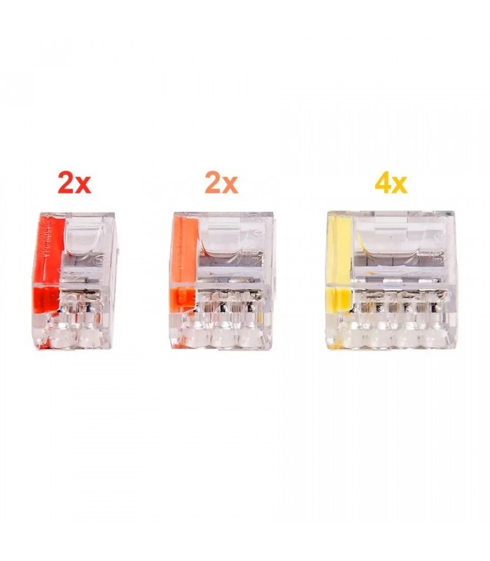 Push-In Splice Connector Assortment - 2.3.4C/22-12 AWG - 10 Pieces