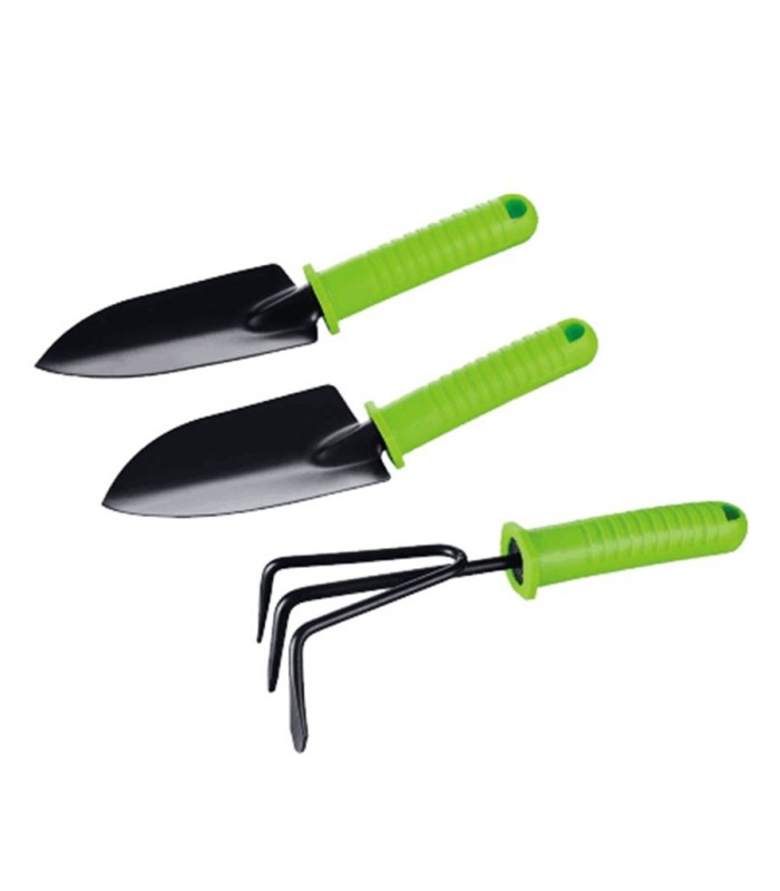 PyoYard Ensemble de 3 outils de jardinage à main en acier