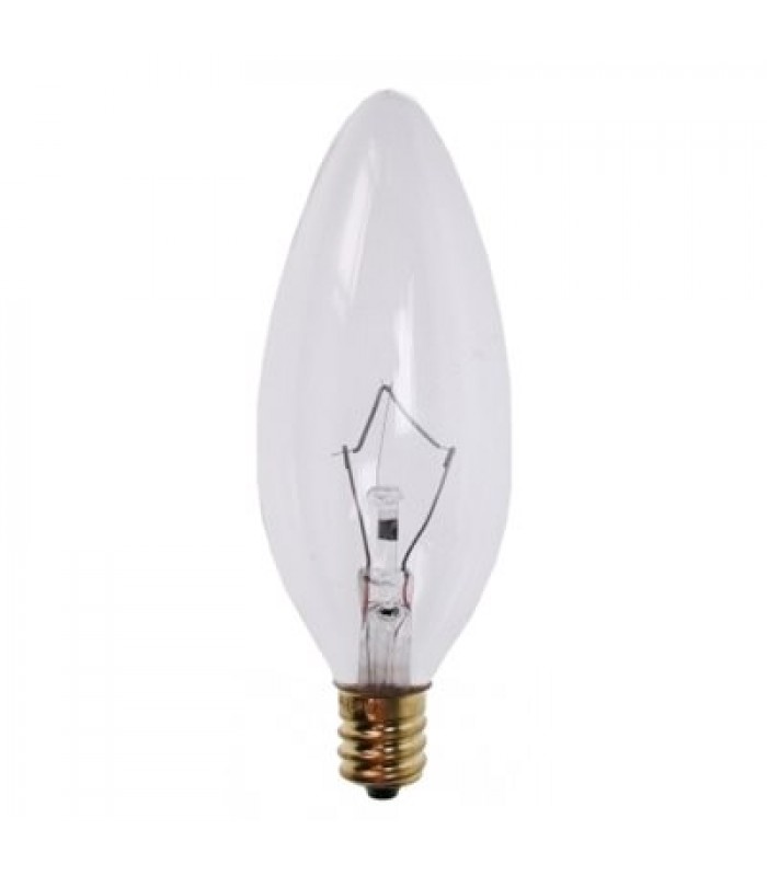 RCA Chandelier light bulbs B10 candelabra base 60 watts Clear - Pack of 2