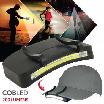 RCA Clip-on Cob LED Cap Light, 200 lumens
