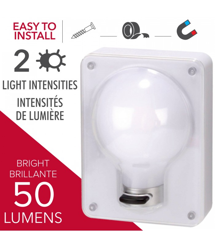 RCA COB-LED Cordless Wall Light Bulb