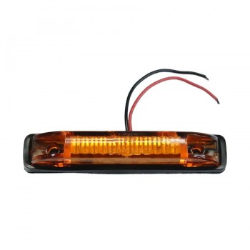 Feu de gabarit DEL rectangulaire - 4 po. x 1/2 po. - Ambre