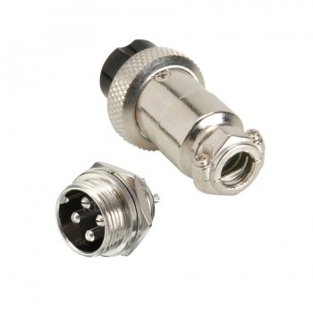 RedLink 4 Pins Connector for CB Microphone - Male Chassis to In-Ligne Female