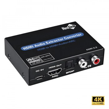 RedLink Extracteur audio HDMI 4K vers HDMI ARC avec sorties SPDIF/RCA/3,5 mm