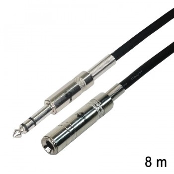 RedLink 6.3 mm Male to Female Stereo Extension Cable - 8 m