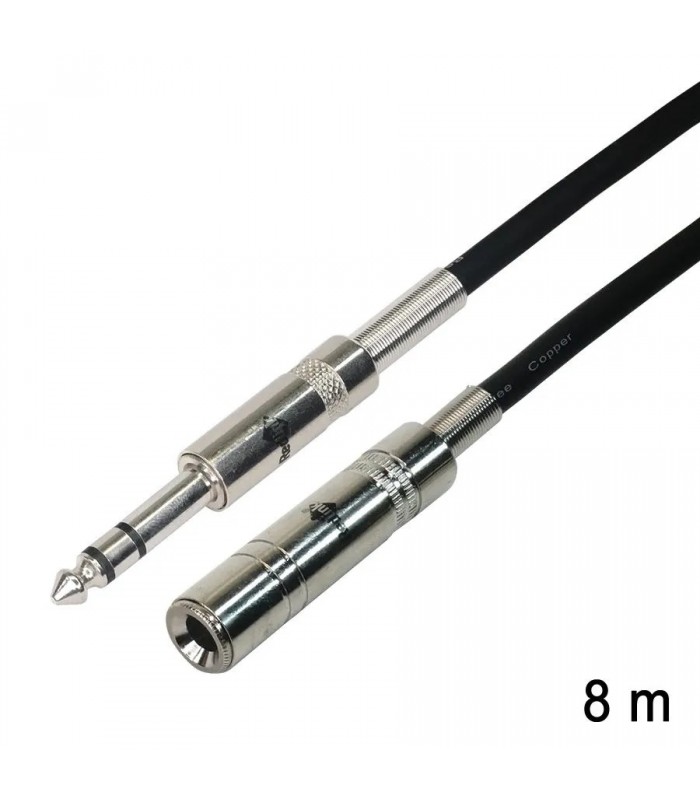 RedLink 6.3 mm Male to Female Stereo Extension Cable - 8 m