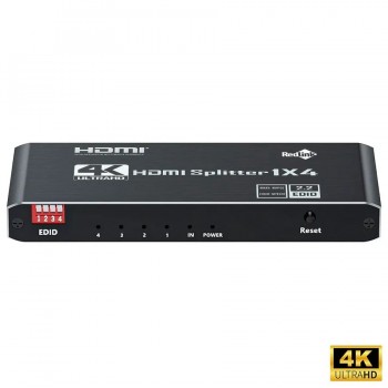 RedLink HDMI 2.0 Splitter with EDID - UHD 4K - 1 Input / 4 Outputs