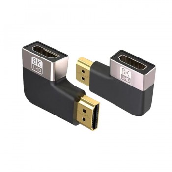 RedLink Adaptateurs HDMI 90° latéral mâle à femelle - 8K - 2 pièces