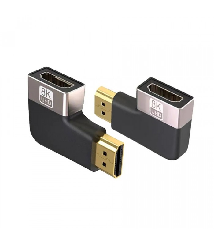 RedLink Adaptateurs HDMI 90° latéral mâle à femelle - 8K - 2 pièces