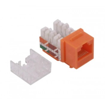 RedLink RJ45 Modular Keystone Jack - Category 6 - Orange