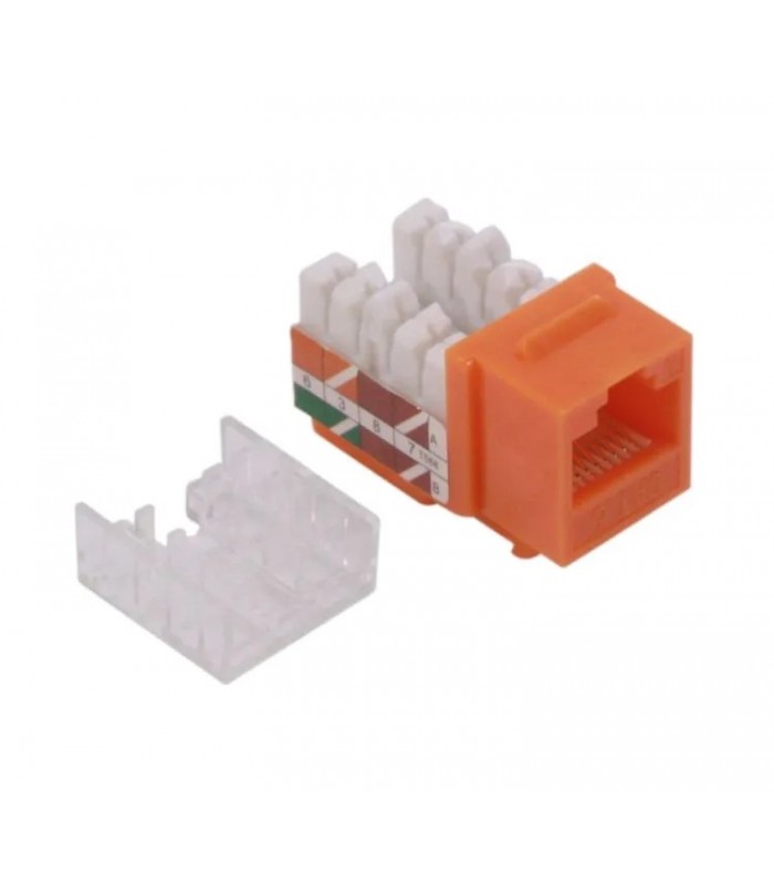 RedLink RJ45 Modular Keystone Jack - Category 6 - Orange