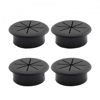 RedLink Round ABS Plastic Desk Grommet - 50 mm - 4-Pack