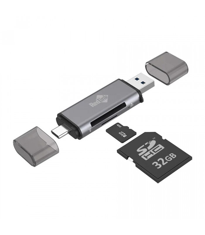 RedLink Lecteur de cartes mémoire SD et Micro SD - USB-C / USB-A