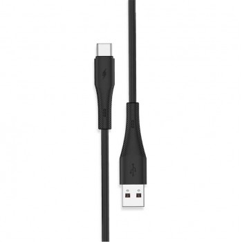 RedLink Câble USB-C mâle vers USB-A mâle en silicone - Noir - 1 m