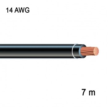 RedLink Fil en cuivre multibrin - 1C/14 AWG - Noir - 7 m