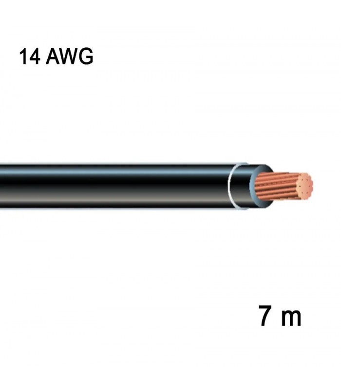 RedLink Fil en cuivre multibrin - 1C/14 AWG - Noir - 7 m