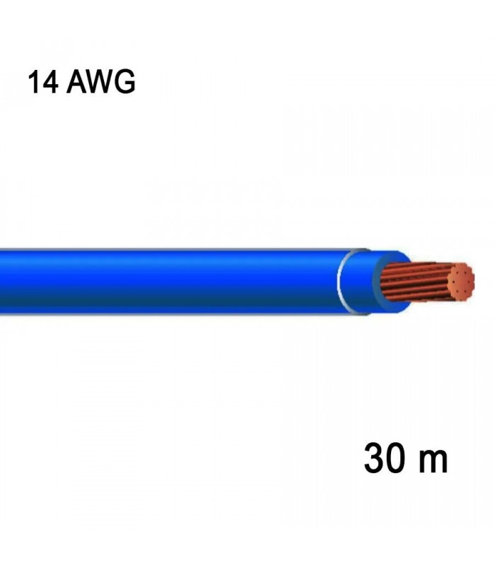 RedLink Fil en cuivre multibrin - 1C/14 AWG - Bleu - 30 m