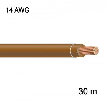 RedLink Fil en cuivre multibrin - 1C/14 AWG - Brun - 30 m