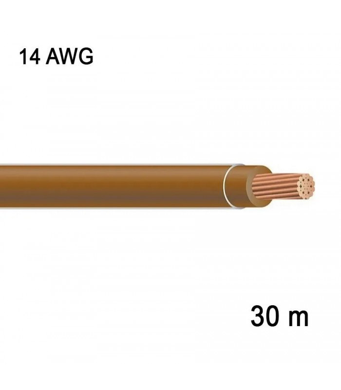 RedLink Stranded Copper Wire - 1C/14 AWG - Brown - 30 m