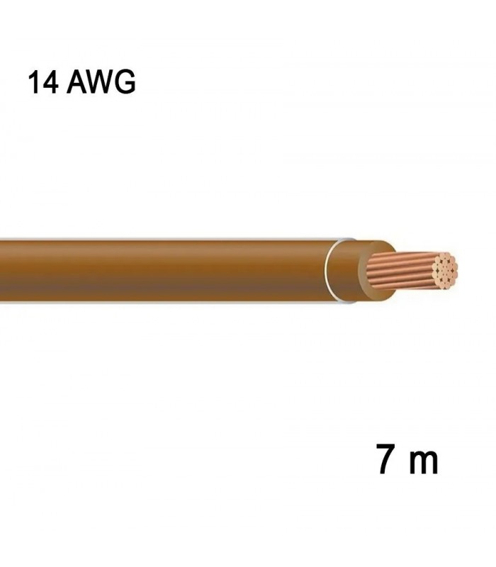 RedLink Fil en cuivre multibrin - 1C/14 AWG - Brun - 7 m