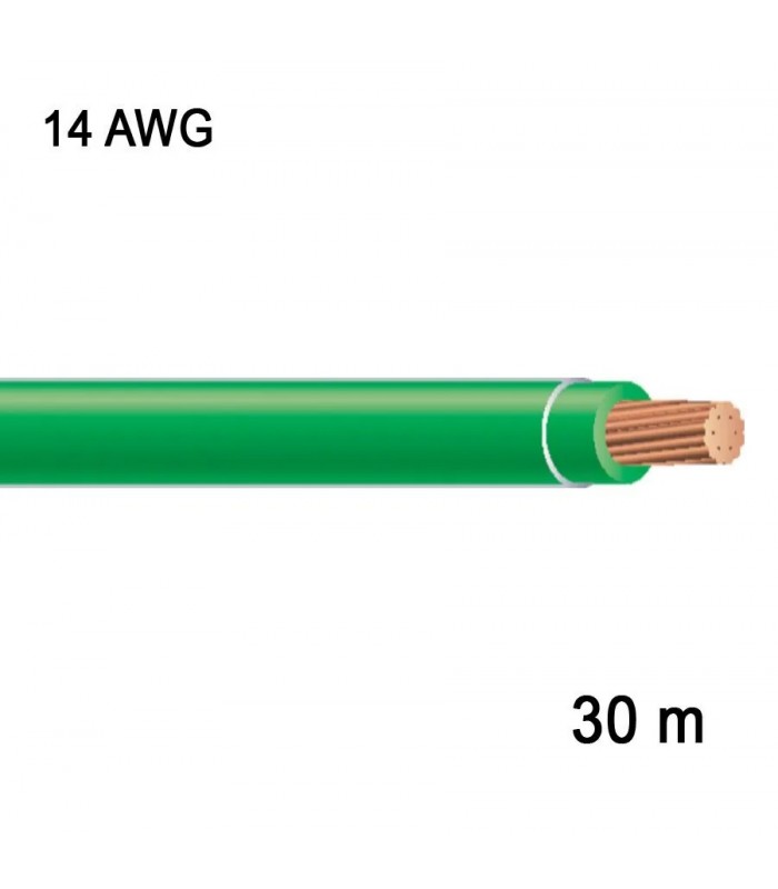 RedLink Fil en cuivre multibrin - 1C/14 AWG - Vert - 30 m