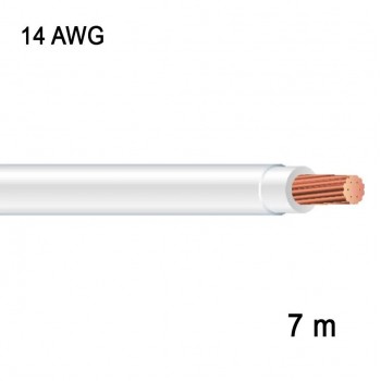 RedLink Stranded Copper Wire - 1C/14 AWG - White - 7 m