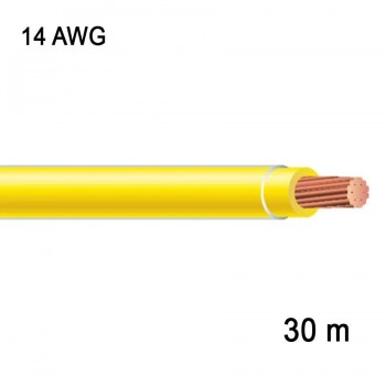 RedLink Stranded Copper Wire - 1C/14 AWG - Yellow - 30 m