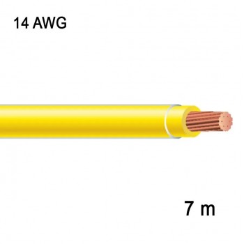 RedLink Fil en cuivre multibrin - 1C/14 AWG - Jaune - 7 m