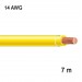 RedLink Fil en cuivre multibrin - 1C/14 AWG - Jaune - 7 m