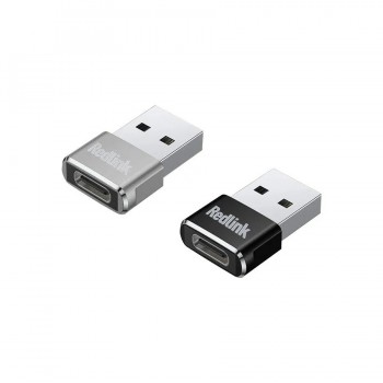 RedLink Adaptateur USB-A 2.0 mâle à USB-C femelle - Paquet de 2