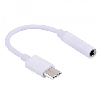 redLink Adaptateur USB-C mâle vers 3.5 mm stéréo femelle - Blanc - 11 cm