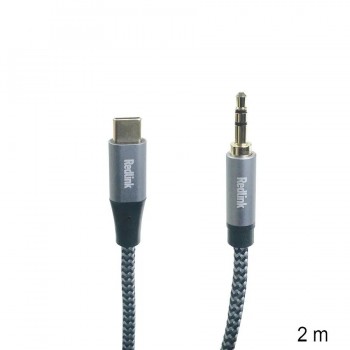 RedLink USB-C Male to 3.5 mm TRS Male Audio Cable 2 m