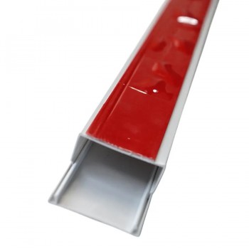 RedLink Cache-fil avec couvercle et bande adhésive - 4 X 1,6 X 200 cm - Blanc