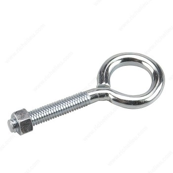 Reliable Fasteners Eye Bolt with Nut 4-in x 1/4-in