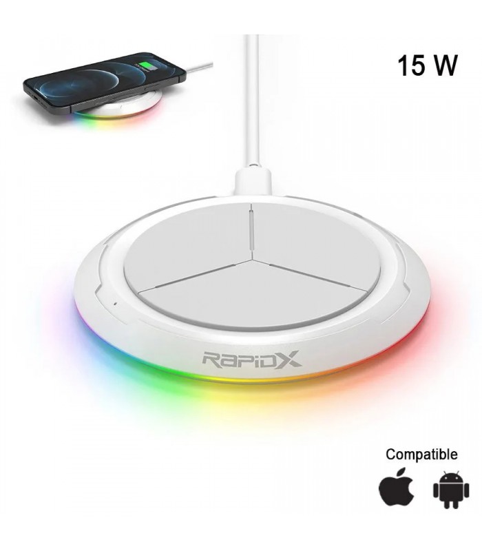 RGB Backlit Qi Wireless Charger - 15 W