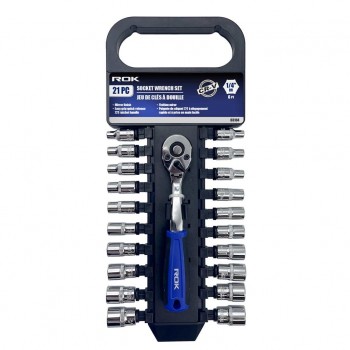 ROK 1/4 in. Socket Wrench Set - 21 pieces