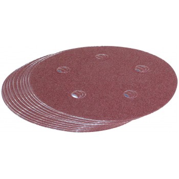 ROK Disque de ponçage à crochets et boucles de 5 po, grain 100 - 10 pièces