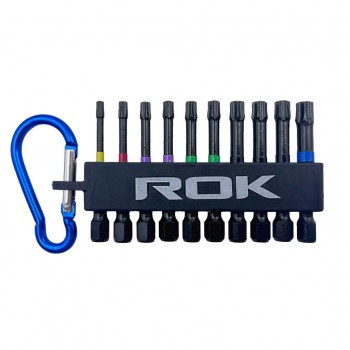 ROK Assortiment Torx à Choc - Mousqueton - 10 pièces