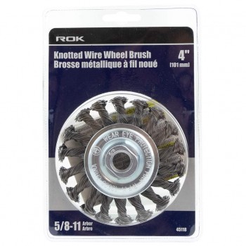 ROK Brosse métallique noués de 4 po