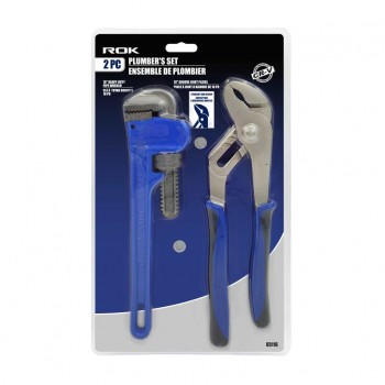 ROK Plumber's Set 10 in. Groove Joint 10 in. HD Pipe - 2 Pieces