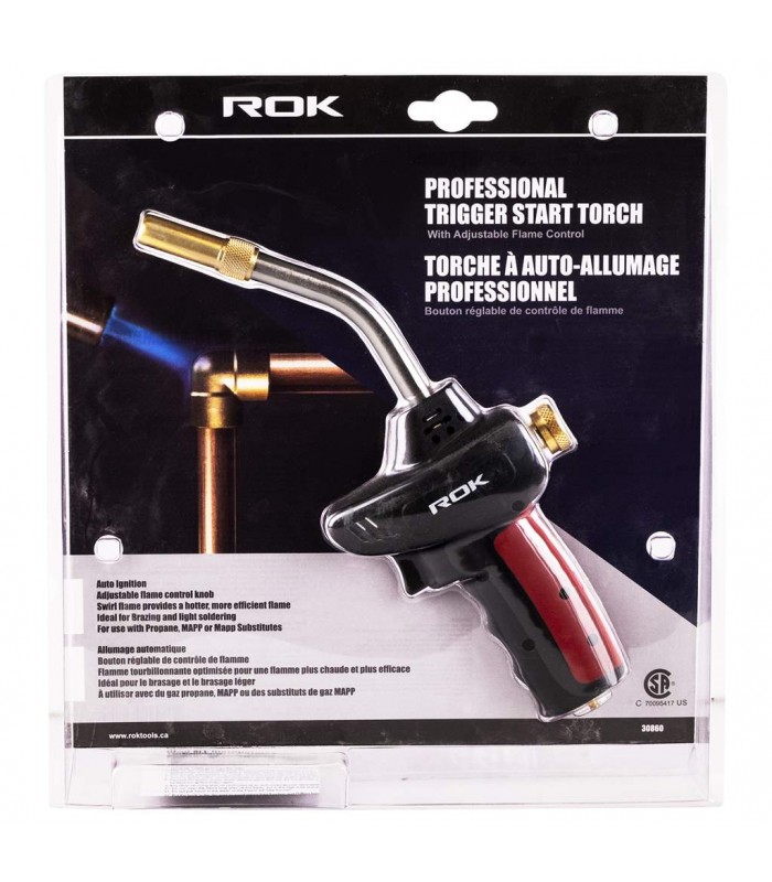 ROK Torche professionnelle à auto-allumage