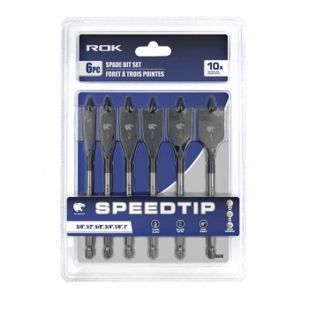 ROK Set of Spade Bit 6 in. with Speedtip - Pack of 6
