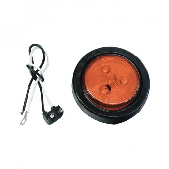 Round LED Clearance/Marker Light - Amber - 2.5 in.