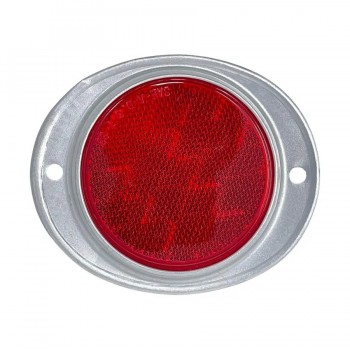 Round Screw-On Trailer Reflector - Red - 3 in.